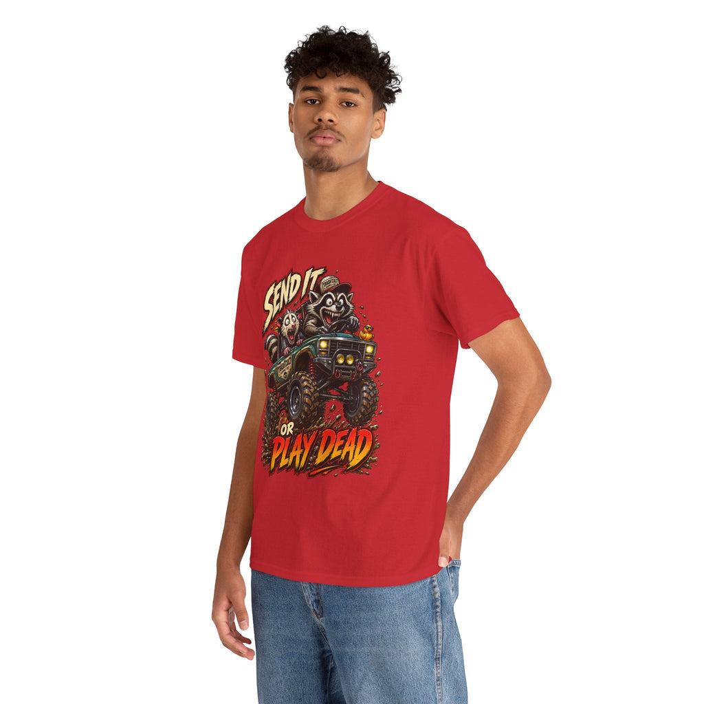 T-Shirt — 'Send It or Play Dead' Off‑Road Truck Graphic Tee