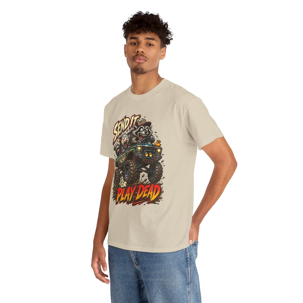 T-Shirt — 'Send It or Play Dead' Off‑Road Truck Graphic Tee