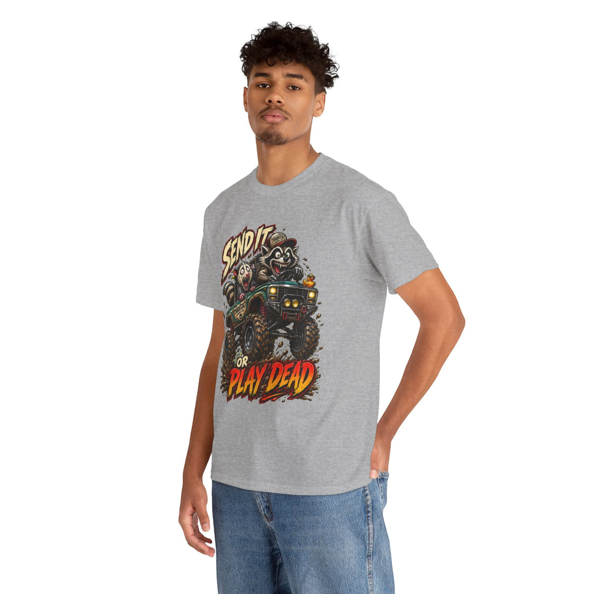 T-Shirt — 'Send It or Play Dead' Off‑Road Truck Graphic Tee