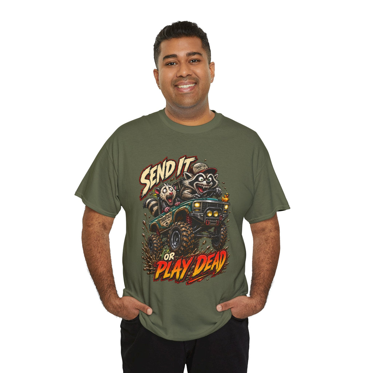 T-Shirt — 'Send It or Play Dead' Off‑Road Truck Graphic Tee