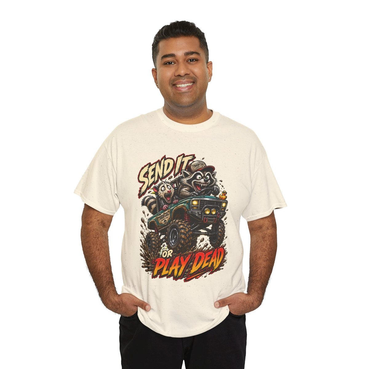 T-Shirt — 'Send It or Play Dead' Off‑Road Truck Graphic Tee