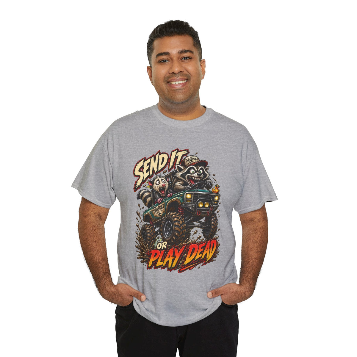 T-Shirt — 'Send It or Play Dead' Off‑Road Truck Graphic Tee