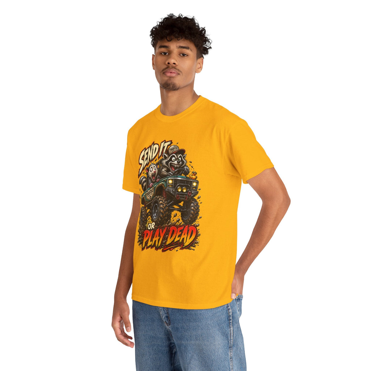 T-Shirt — 'Send It or Play Dead' Off‑Road Truck Graphic Tee