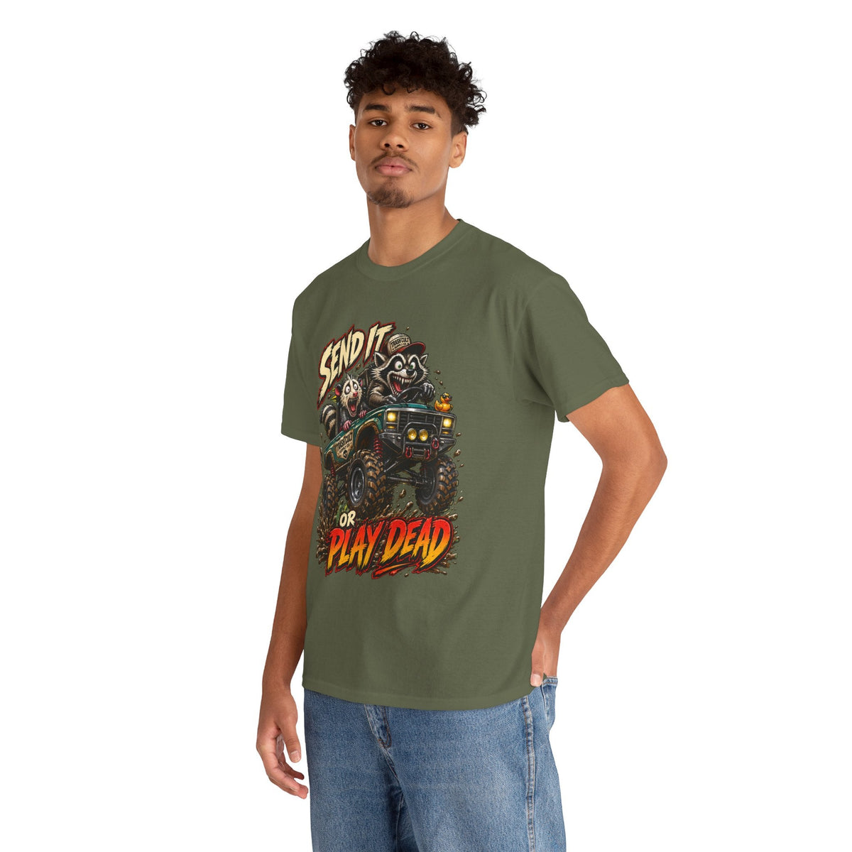T-Shirt — 'Send It or Play Dead' Off‑Road Truck Graphic Tee