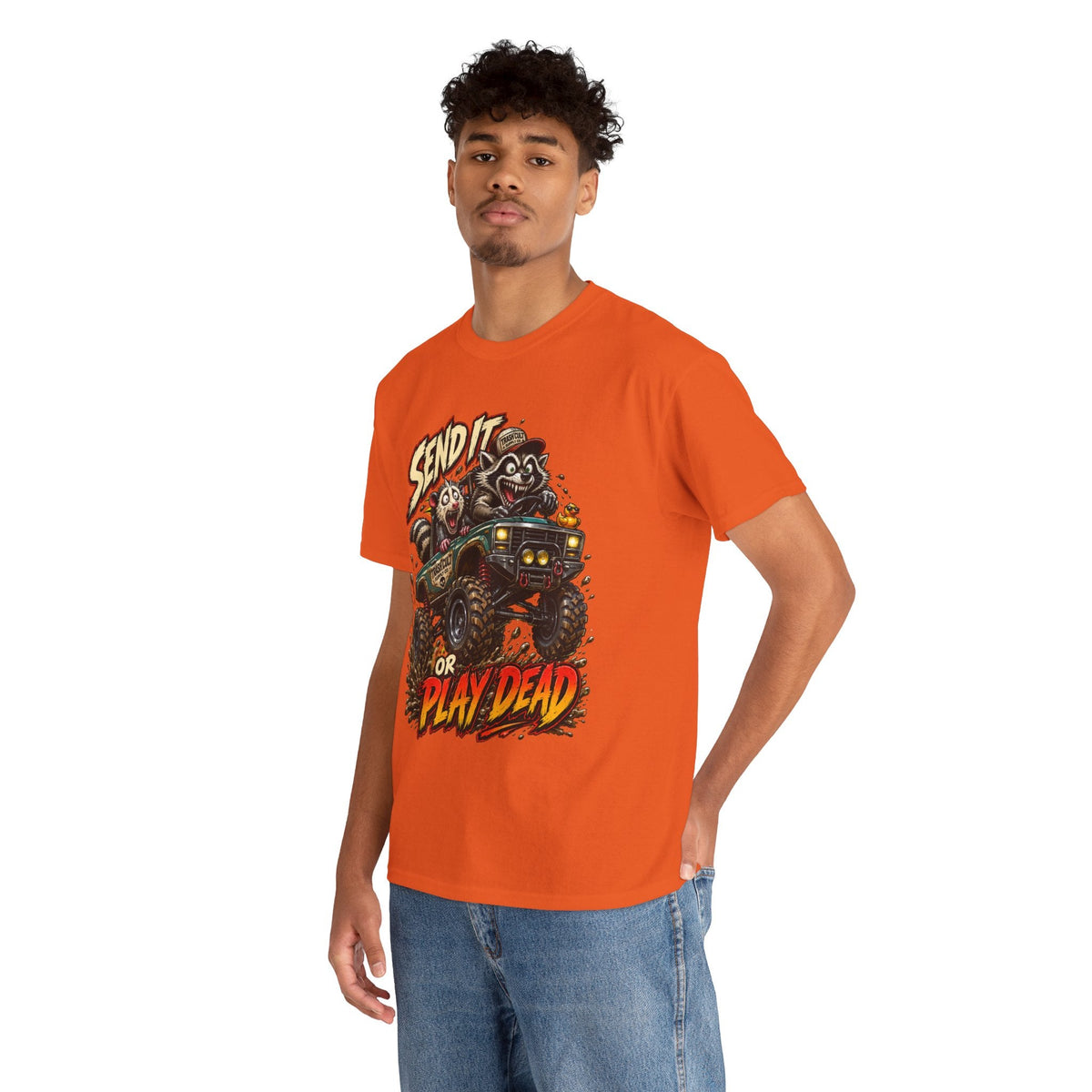 T-Shirt — 'Send It or Play Dead' Off‑Road Truck Graphic Tee