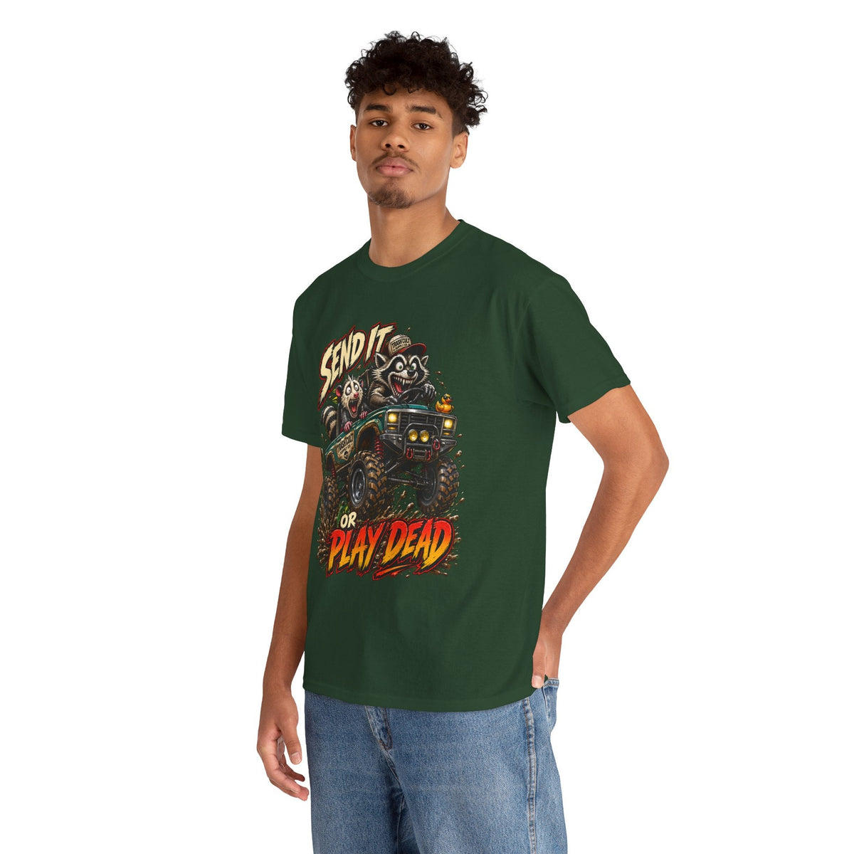 T-Shirt — 'Send It or Play Dead' Off‑Road Truck Graphic Tee