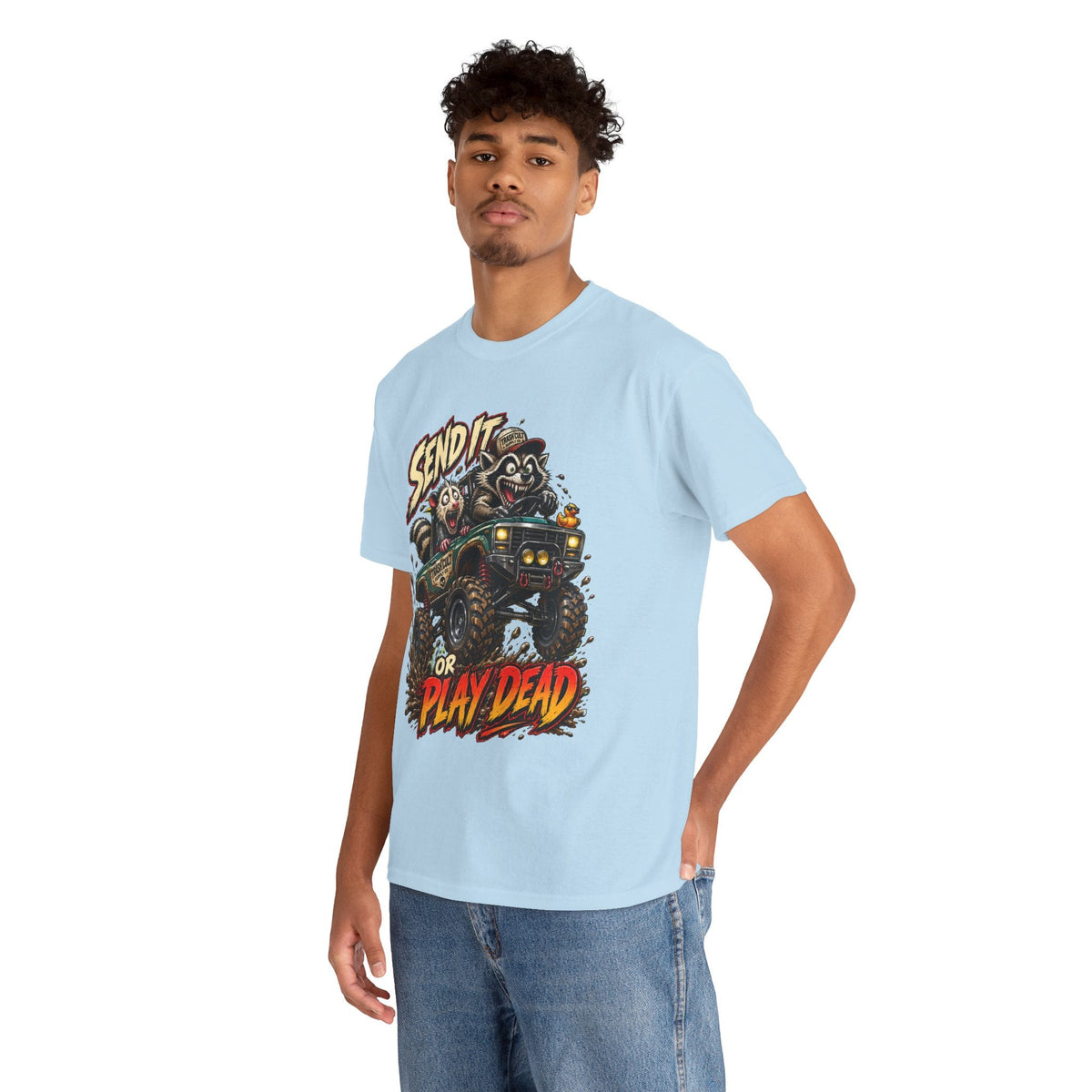 T-Shirt — 'Send It or Play Dead' Off‑Road Truck Graphic Tee