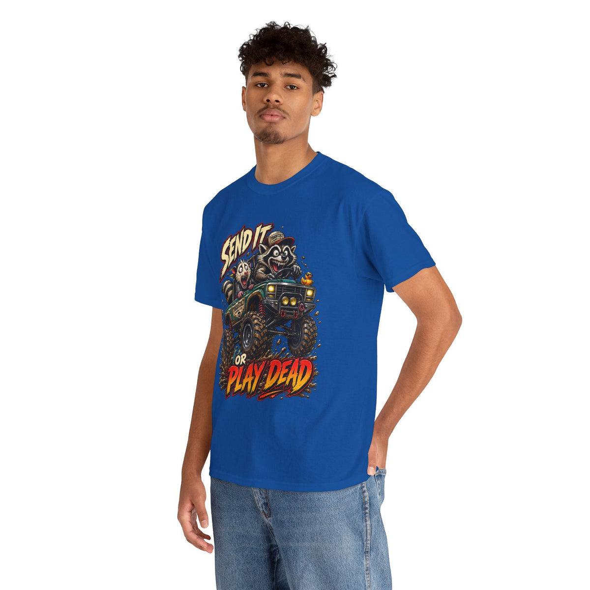 T-Shirt — 'Send It or Play Dead' Off‑Road Truck Graphic Tee