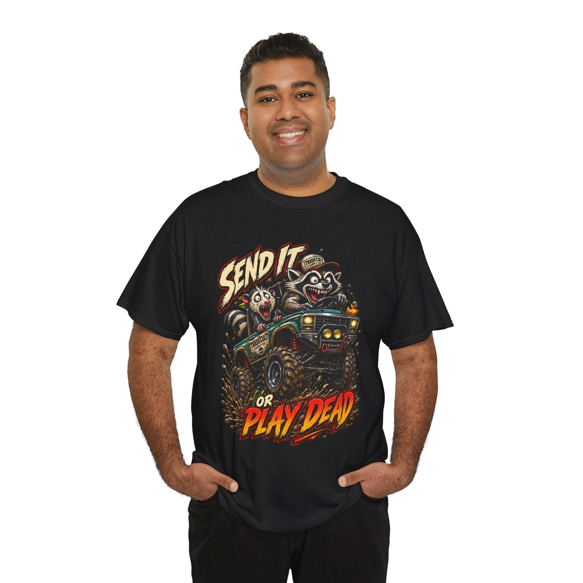 T-Shirt — 'Send It or Play Dead' Off‑Road Truck Graphic Tee