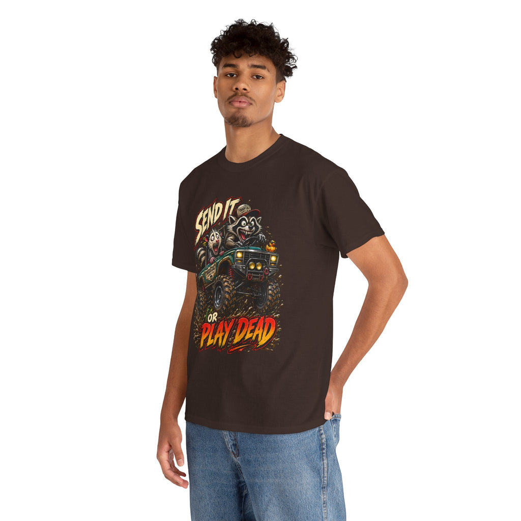 T-Shirt — 'Send It or Play Dead' Off‑Road Truck Graphic Tee