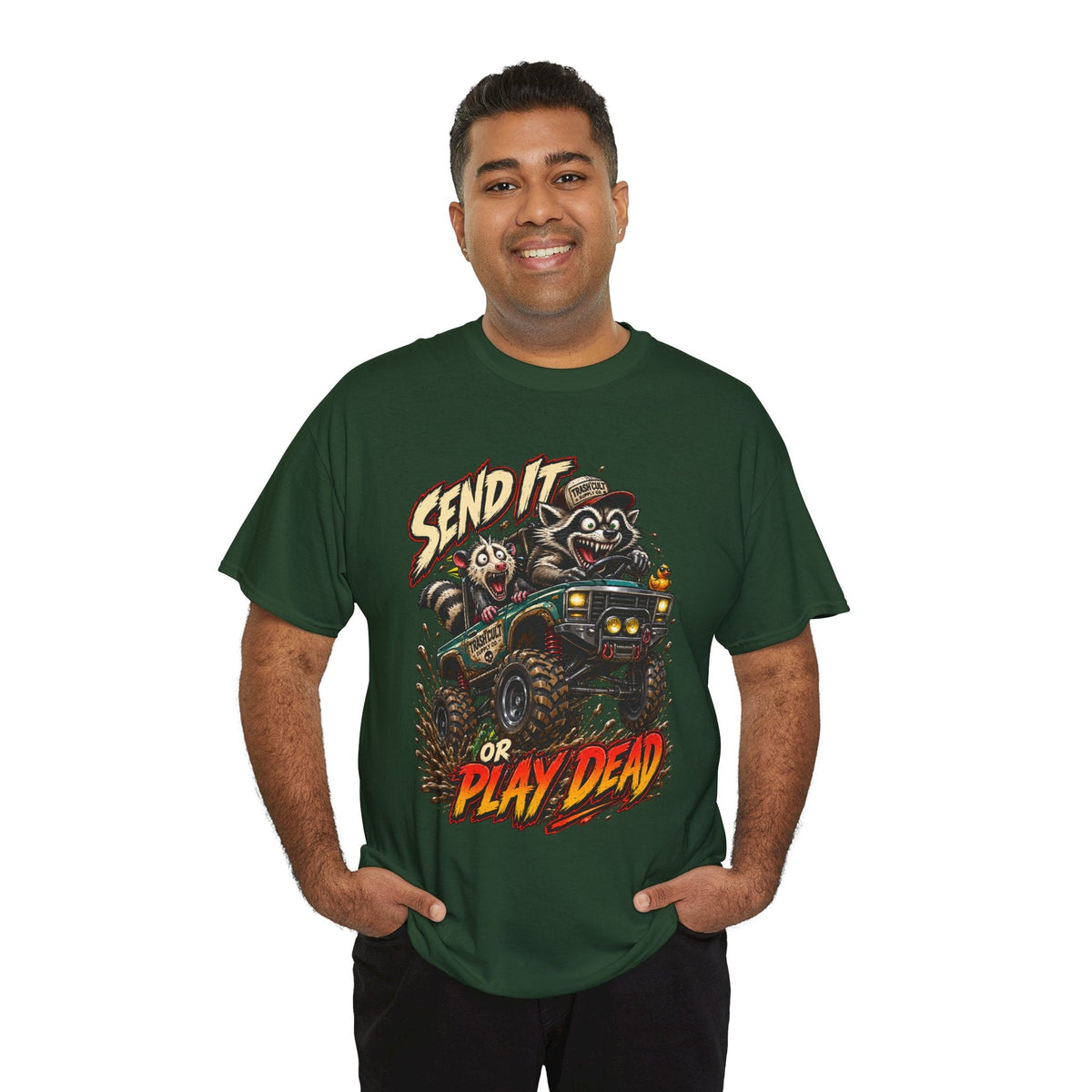T-Shirt — 'Send It or Play Dead' Off‑Road Truck Graphic Tee