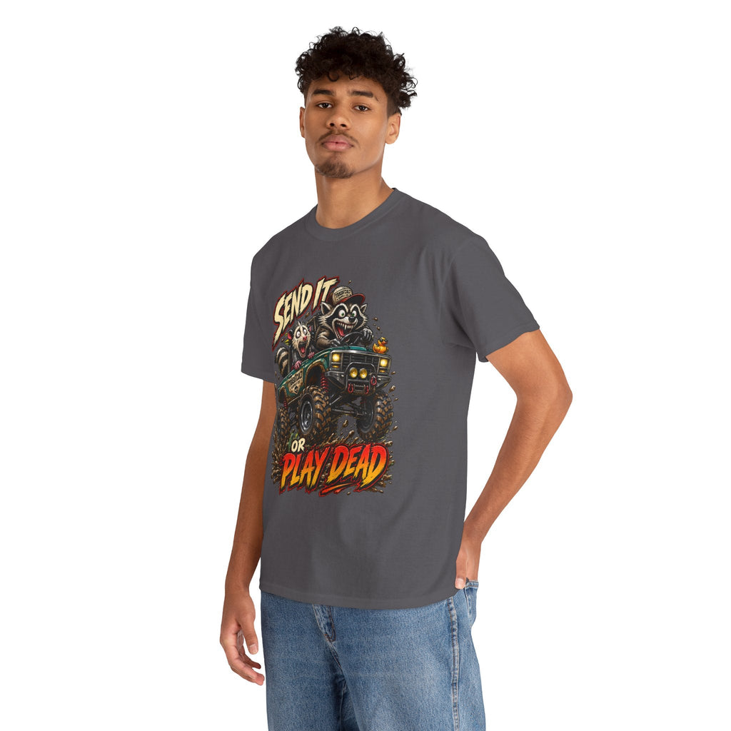 T-Shirt — 'Send It or Play Dead' Off‑Road Truck Graphic Tee