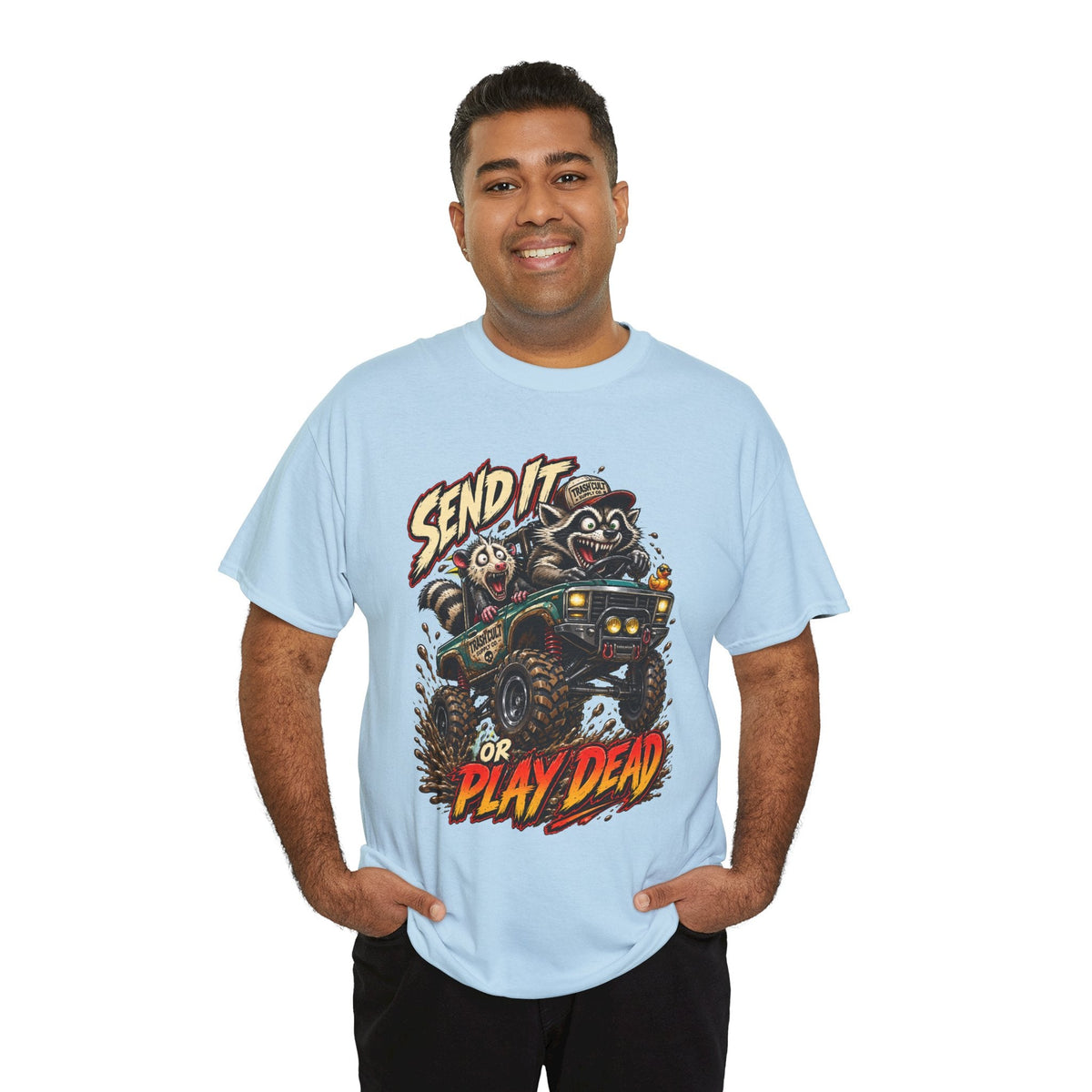 T-Shirt — 'Send It or Play Dead' Off‑Road Truck Graphic Tee