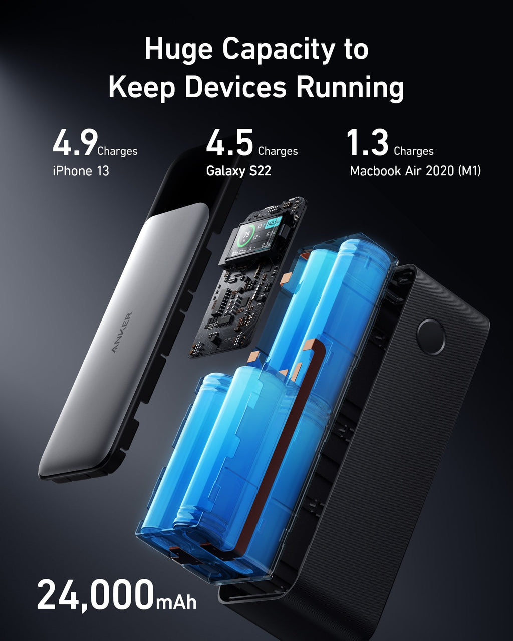 Anker 737 Power Bank (PowerCore 24K) - ATE