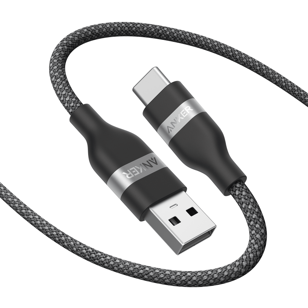 Anker USB-A to USB-C Cable (3 ft / 6 ft, Upcycled-Braided) - ATE