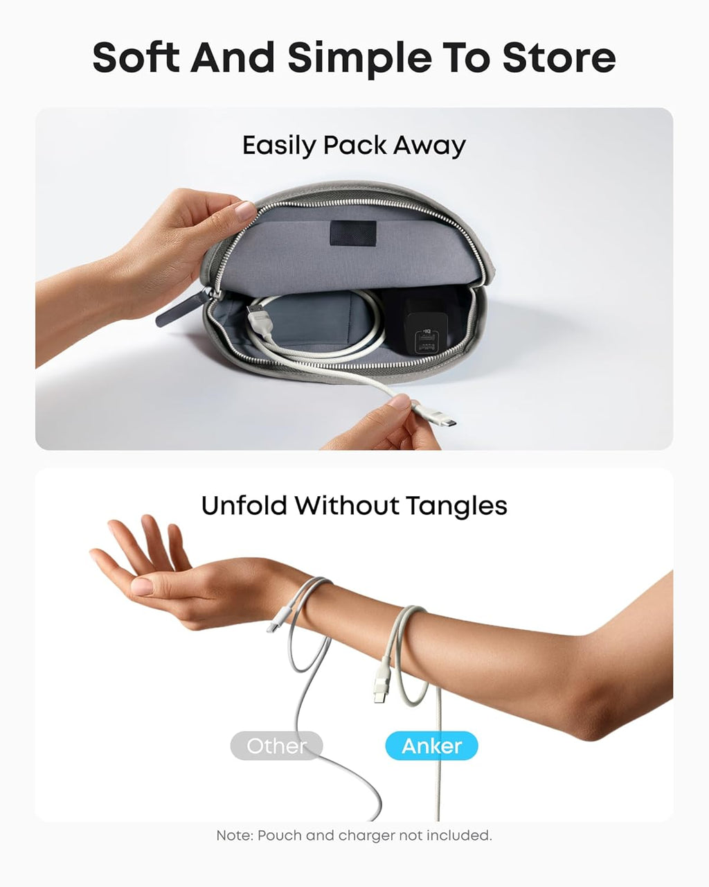 Anker USB-A to USB-C Cable (3 ft / 6 ft, Upcycled-Braided) - ATE