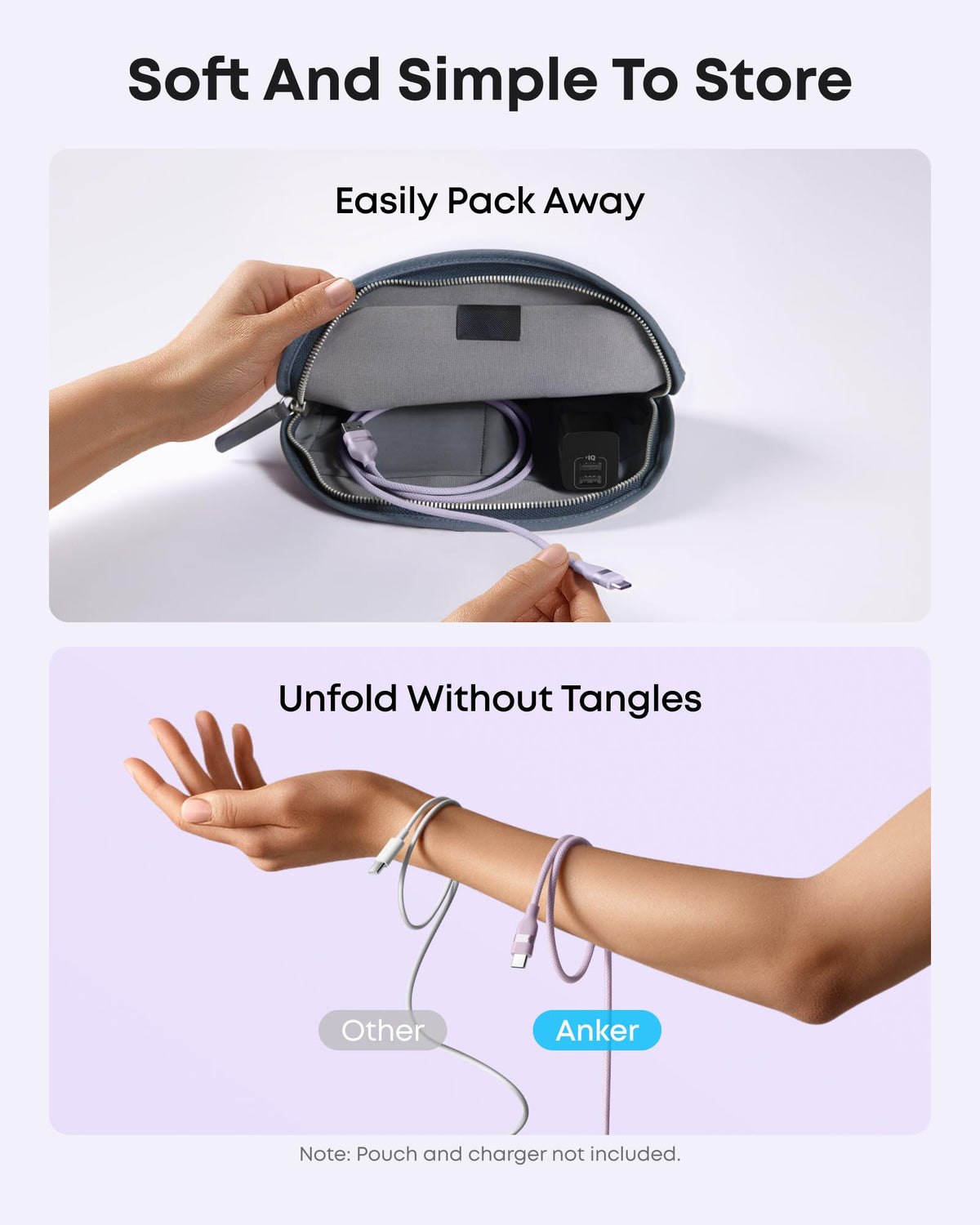Anker USB-A to USB-C Cable (3 ft / 6 ft, Upcycled-Braided) - ATE