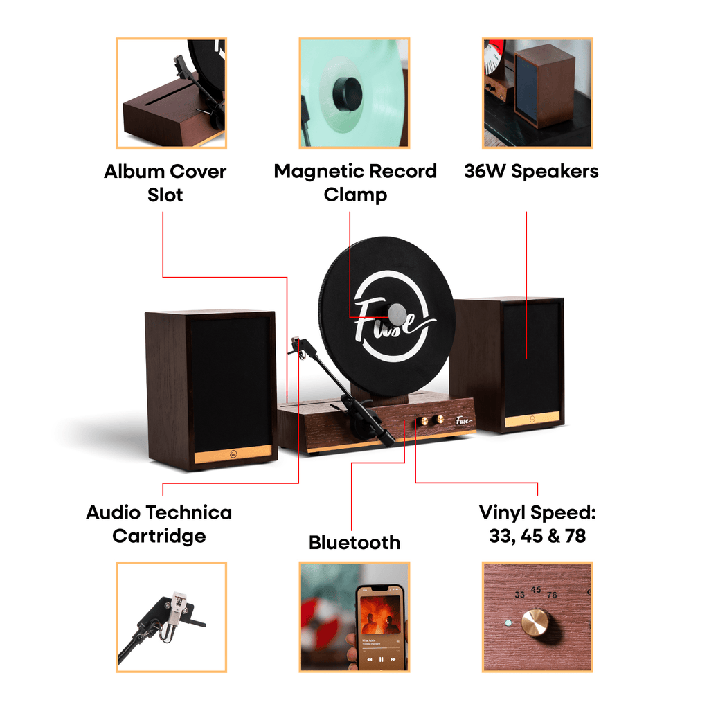 Fuse Audio GLD Vertical Vinyl Record Player - ATE