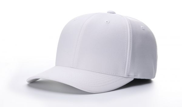 Richardson Flex-Fit Football/Lacrosse Officials Hat - Black w/ White Piping and White - ATE