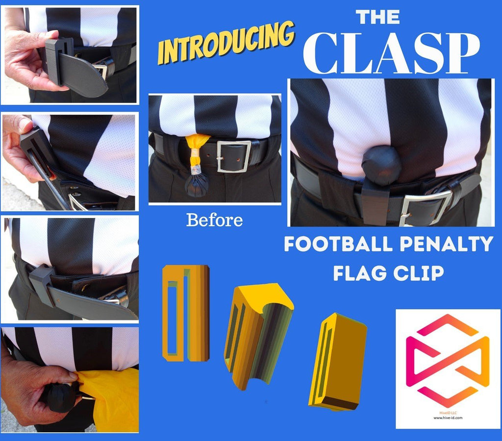 The Clasp - Football Penalty Flag Belt Clip - ATE
